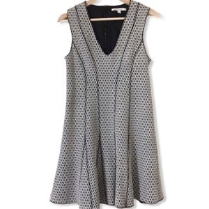 Derek Lam Honeycomb Mesh Fit & Flare Dress